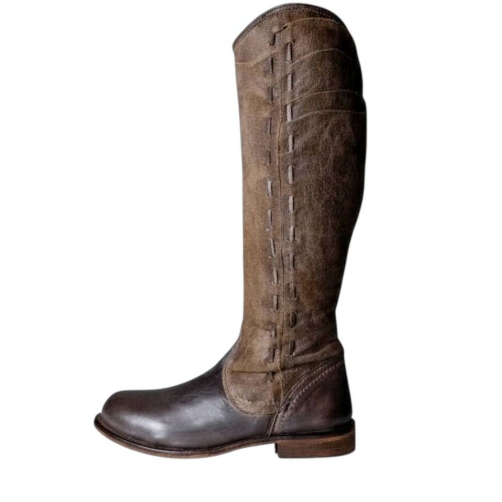 BERNARDO Italian Made Tall Leather Knee High Work Boot Size 9B